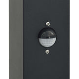 Lampioni a paletto con sensore 3 pz 110 cm neri IP44
