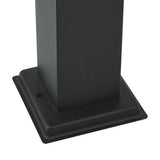Lampioni a paletto con sensore 3 pz 110 cm neri IP44