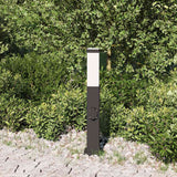 Lampada a paletto con presa elettrica 50 cm Nera IP44