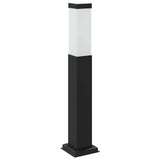 Lampada a paletto con presa elettrica 50 cm Nera IP44