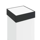 Lampada a paletto con presa elettrica 50 cm Nera IP44