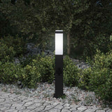 Lampada a paletto con presa elettrica 50 cm Nera IP44