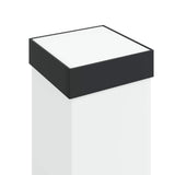Lampioni a palo con presa elettrica 3 pz 110 cm Nero IP44