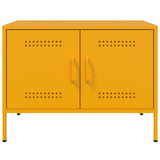 Mobile TV Giallo Senape 68x39x50,5 cm in Acciaio