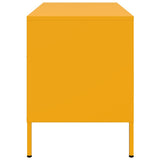 Mobile TV Giallo Senape 68x39x50,5 cm in Acciaio
