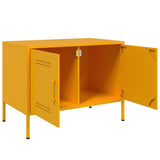 Mobile TV Giallo Senape 68x39x50,5 cm in Acciaio