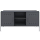 Mobile TV Antracite 100,5x39x50,5 cm in Acciaio