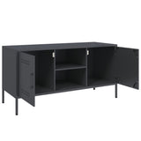Mobile TV Antracite 100,5x39x50,5 cm in Acciaio