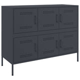 Credenza Antracite 100,5x39x79 cm in Acciaio
