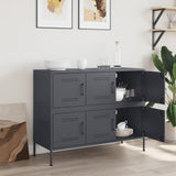 Credenza Antracite 100,5x39x79 cm in Acciaio