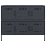 Credenza Antracite 100,5x39x79 cm in Acciaio