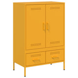 Credenza Giallo Senape 68x39x101,5 cm in Acciaio