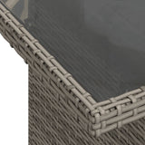 Set Divani da Giardino 8 pz con Cuscini Grigio in Polyrattan