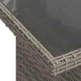 Set Divani da Giardino 6 pz con Cuscini Grigio in Polyrattan