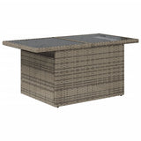 Set Divani da Giardino 11 pz con Cuscini Grigio in Polyrattan