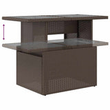 Set Divani da Giardino 6 pz con Cuscini Marrone in Polyrattan
