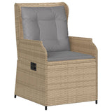 Set Divani da Giardino 6 pz con Cuscini in Polyrattan Beige