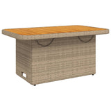 Set Divani da Giardino 6 pz con Cuscini in Polyrattan Beige