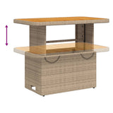 Set Divani da Giardino 6 pz con Cuscini in Polyrattan Beige