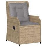 Set Divani da Giardino 6 pz con Cuscini in Polyrattan Beige