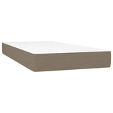 Giroletto a Molle con Materasso Tortora 120x190 cm in Tessuto