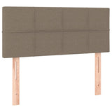 Giroletto a Molle con Materasso Tortora 120x190 cm in Tessuto