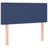 Giroletto a Molle con Materasso Blu 120x190 cm in Tessuto