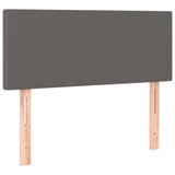 Giroletto a Molle con Materasso Grigio 120x190 cm in Similpelle