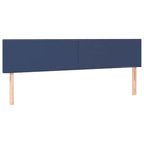Giroletto a Molle con Materasso Blu 120x190 cm in Tessuto