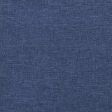Giroletto a Molle con Materasso Blu 120x190 cm in Tessuto