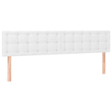 Giroletto a Molle con Materasso Bianco 120x190 cm in Similpelle
