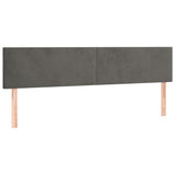 Giroletto a Molle con Materasso Grigio Scuro 120x190 cm Velluto
