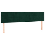 Giroletto a Molle con Materasso Verde Scuro 120x190 cm Velluto