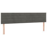 Giroletto a Molle con Materasso Grigio Scuro 120x190 cm Velluto