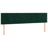 Giroletto a Molle con Materasso Verde Scuro 120x190 cm Velluto