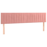 Giroletto a Molle con Materasso Rosa 120x190 cm in Velluto