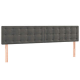 Giroletto a Molle con Materasso Grigio Scuro 120x190 cm Velluto