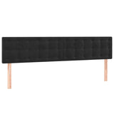 Giroletto a Molle con Materasso Nero 120x190 cm in Velluto