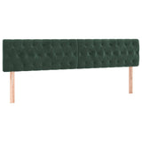 Giroletto a Molle con Materasso Verde Scuro 120x190 cm Velluto