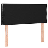 Letto a Molle con Materasso e LED Nero 120x190 cm in Tessuto