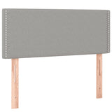 Letto a Molle Materasso e LED Grigio Chiaro 120x190 cm Tessuto
