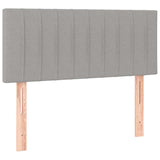 Letto a Molle Materasso e LED Grigio Chiaro 120x190 cm Tessuto