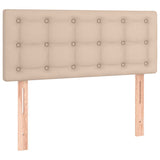 Giroletto Molle Materasso e LED Cappuccino 120x190cm Similpelle