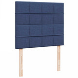 Letto a Molle con Materasso e LED Blu 120x190 cm in Tessuto