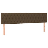 Letto a Molle Materasso e LED MarroneScuro 120x190cm in Tessuto