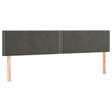 Letto a Molle Materasso e LED Grigio Scuro 120x190cm in Velluto