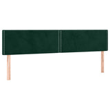 Letto a Molle con Materasso e LED Verde Scuro 120x190cm Velluto