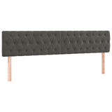 Letto a Molle Materasso e LED Grigio Scuro 120x190cm in Velluto