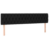 Giroletto a Molle con Materasso Nero 120x190 cm in Tessuto