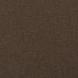Giroletto a Molle con Materasso Marrone Scuro 120x190cm Tessuto